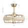 18" Rattan Caged Ceiling Fan with Light Kit and Remote