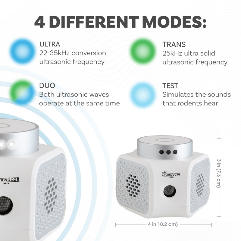 360-Degree Rodent Repeller with Flashing LED Lights