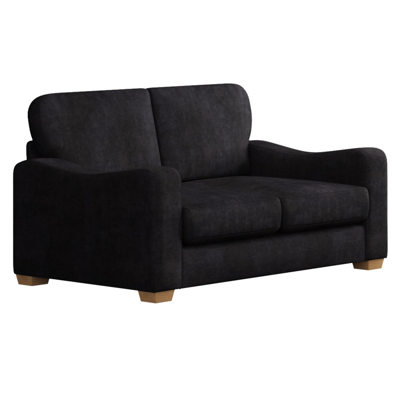 Theadford Two Seater, Fixed Back, Dark Mink