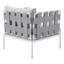 Ensemble de conversation d'extérieur en aluminium 3 pièces Harmony Sunbrella-1530526862