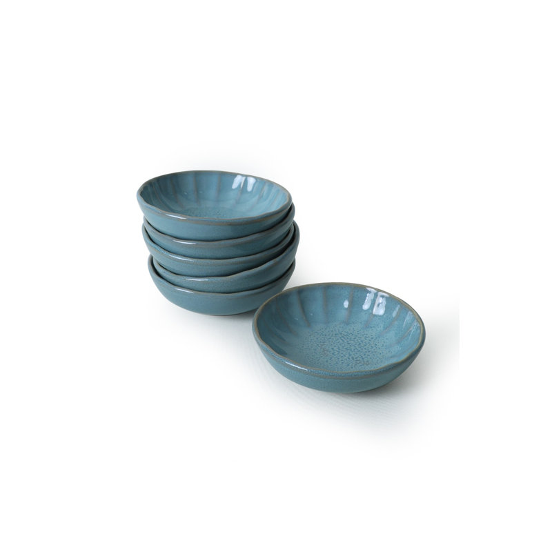 Latitude Run Aravinthan 100% CERAMIC STONEWARE Salad Bowl, Turquoise