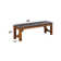 Areni Upholstered Bench in Espresso and Walnut