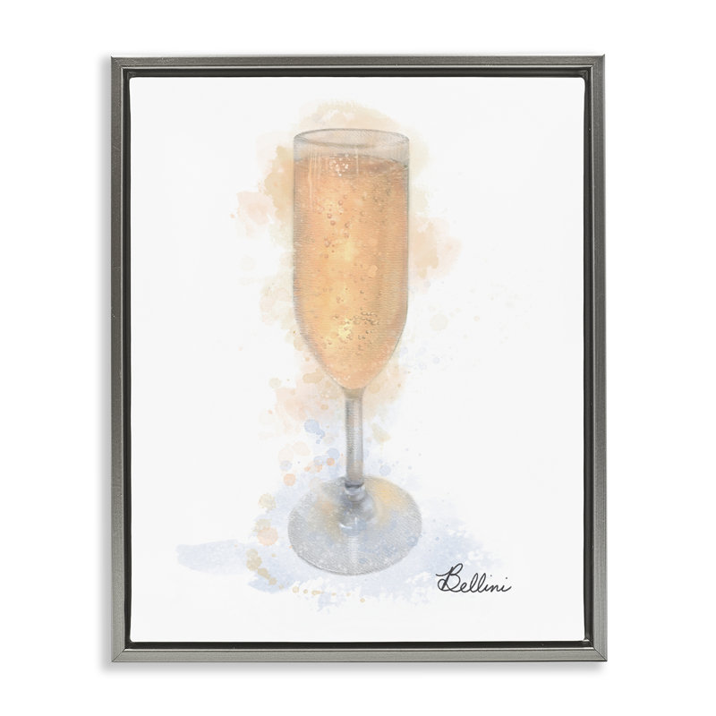 Cadre flottant en verre brillant Bellini, design par Matthew Piotrowicz, H 31 po x l 25 po, Cadre flottant gris lustré