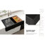 MEJE 508mm W Double Bowl Ceramic Farmhouse / Apron Kitchen Sink