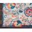 Tapis à motif floral ivoire / orange / bleu Verda-1481519037