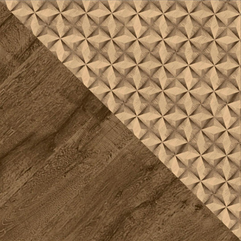 Darryl TV Stand, Rustic Brown/3D Brown Print