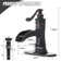 Single-Hole Single-handle Bathroom Faucet with Drain Assembly