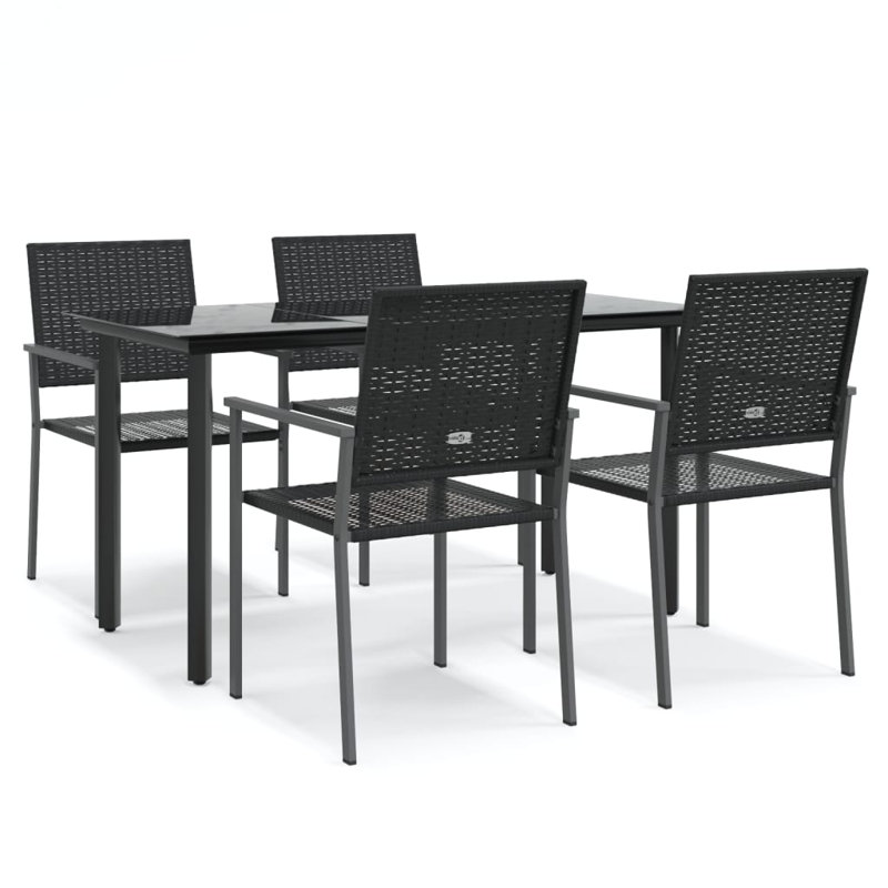 Callery 4 - Person Patio Dining Set with Rectangular Table, 74cm H x 140cm L x 70cm W
