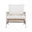 Outdoor Lounge Chair with Handwoven Rope & Powder