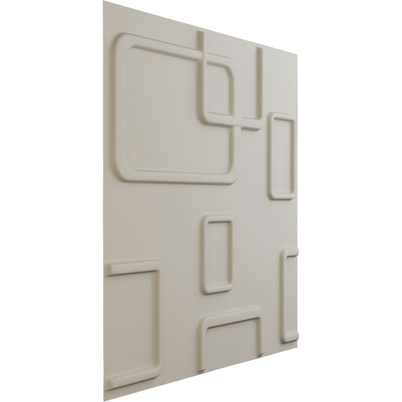 Panneau mural 3D décoratif Odessa EnduraWall, Blanc fleur satiné UltraCover