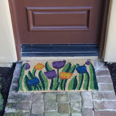 Damara Non-Slip Floral Outdoor Doormat