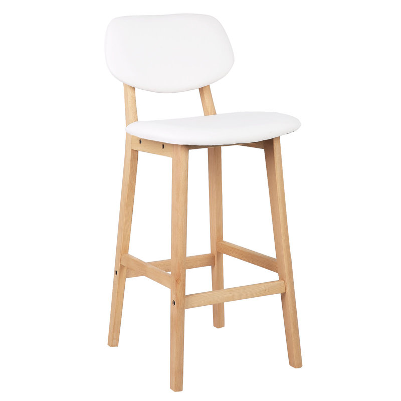 Galilee 65cm Bar Stool, White