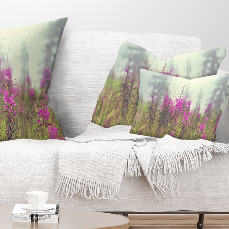 Coussin lombaire en fleurs d’été floral