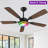 52" RGB Ceiling Fan With Led Light and Remote/APP Control-54726166