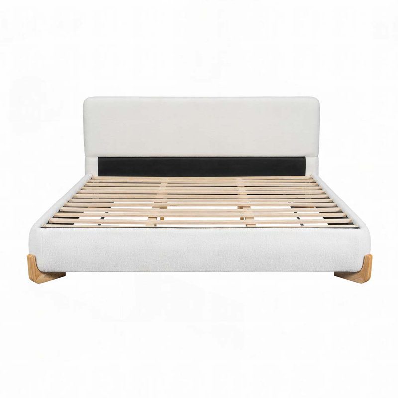 Boucle Upholstered Bed, King
