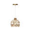 1 - Light Natural Dome Pendant