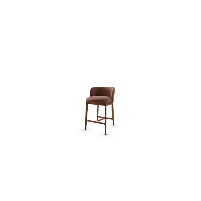 Abrey Stools, Walnut, Tobacco/Softer