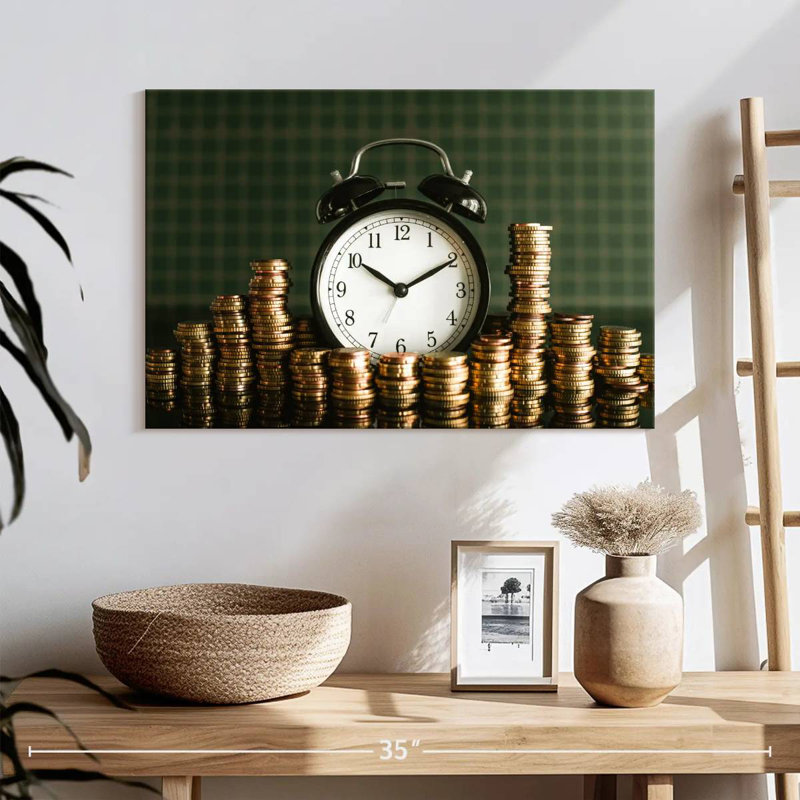 Kerner Time Is Money, 16" H x 24" W