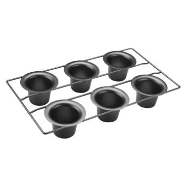 Silicone Muffin Pan Set,6 Cup Large Silicone Cupcake Pan,Non-Stick Jumbo  Muff