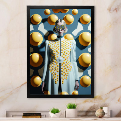Déesse orangée efflorescence III - reproduction sur toile