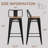 Metal Counter And Bar Stools-543955497-543955498