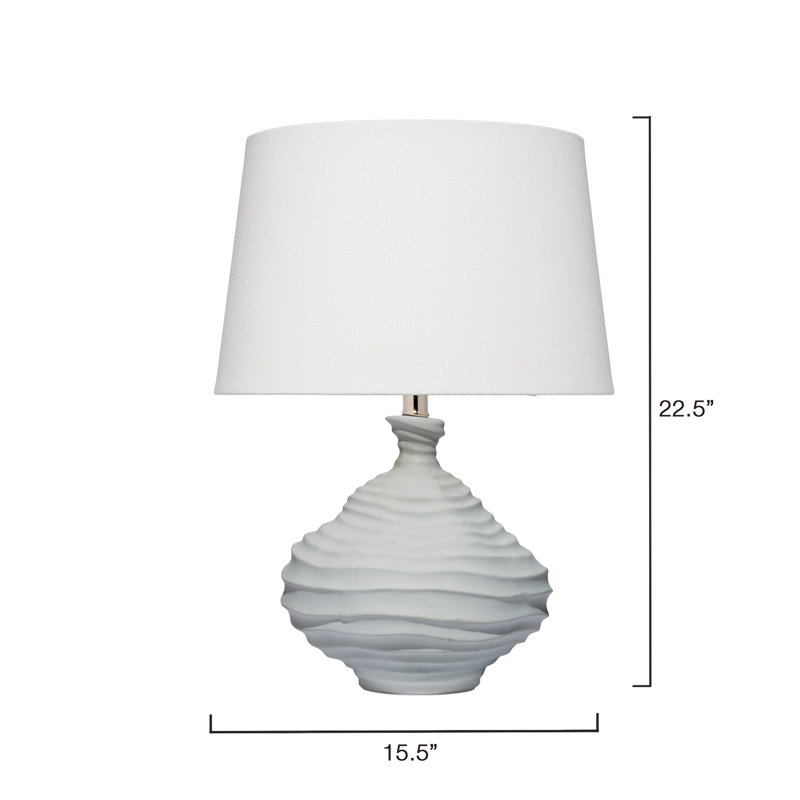 Dune Ceramic Table Lamp with Linen Shade