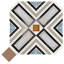 Décalcomanie octogonale vaudoise vaudoise avec tacos 7-7 / 8 po X 7-7 / 8 po Carreau de porcelaine pour plancher et mur-112730132