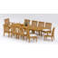 8 Seats 9 Pcs Grade-A Teak Wood Dining Set: 118" Double Extension Rectangle Table And 8 Caranas Chairs (2 Arm & 6 Armless Chairs) #11Ca2402-964739360