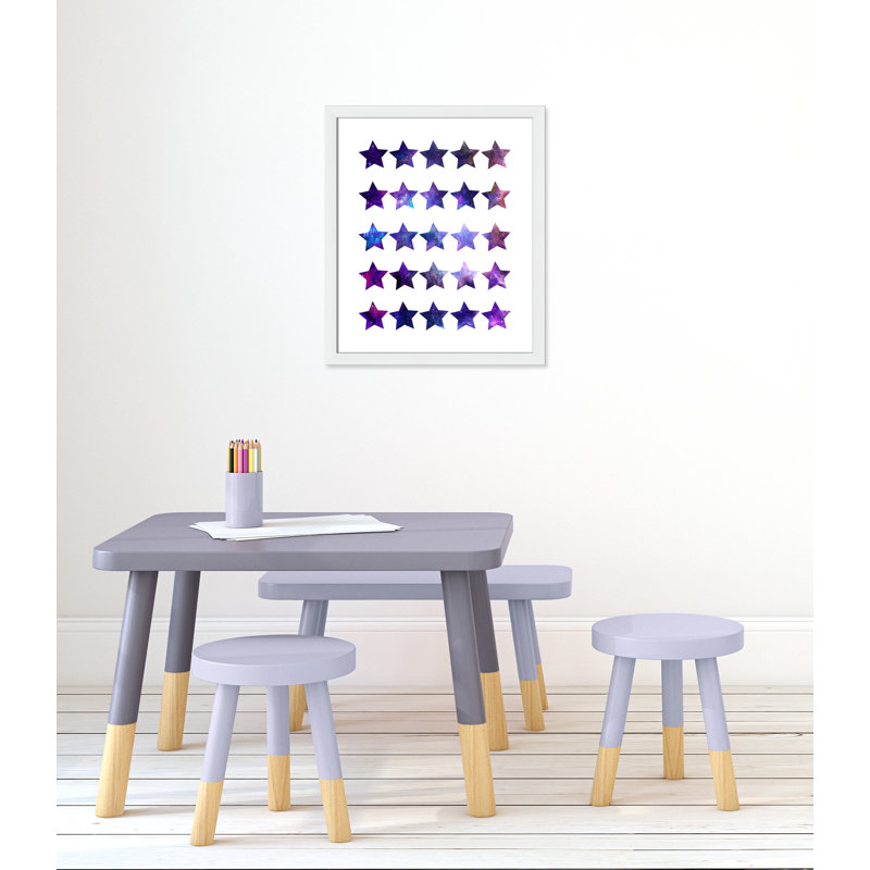Décoration murale pour enfants rockin, 24.5" H x 20.5" W x 0.63" D, Cadre blanc