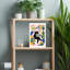 Whimsical Cat Reading News Playful Whimsical Contemporary Cat Plant Wall Art Print 1 Piece Wrapped Canvas Wall Art-646831833