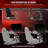 Anman Single Racing Monitor Stand With Locking Wheels For 32-65 Inch Screens, Infinite Height Adjustment And Industrial Punk Design