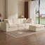 Canapé modulaire 110 pouces en forme de L convertible avec repose-pieds pour sièges spacieux et confortables-117629600