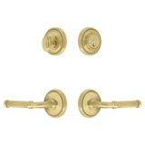 Soleil Rosette Complete Entry Set with Single Cylinder Deadbolt and Soleil Lever
