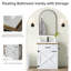Meuble-lavabo 24 po avec tiroir et porte de grange-893303109