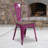 Kewaunee Metal Stackable Chair with Wood Seat-1976427548