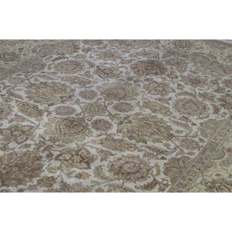 Wool Oriental Area Rug in Gray