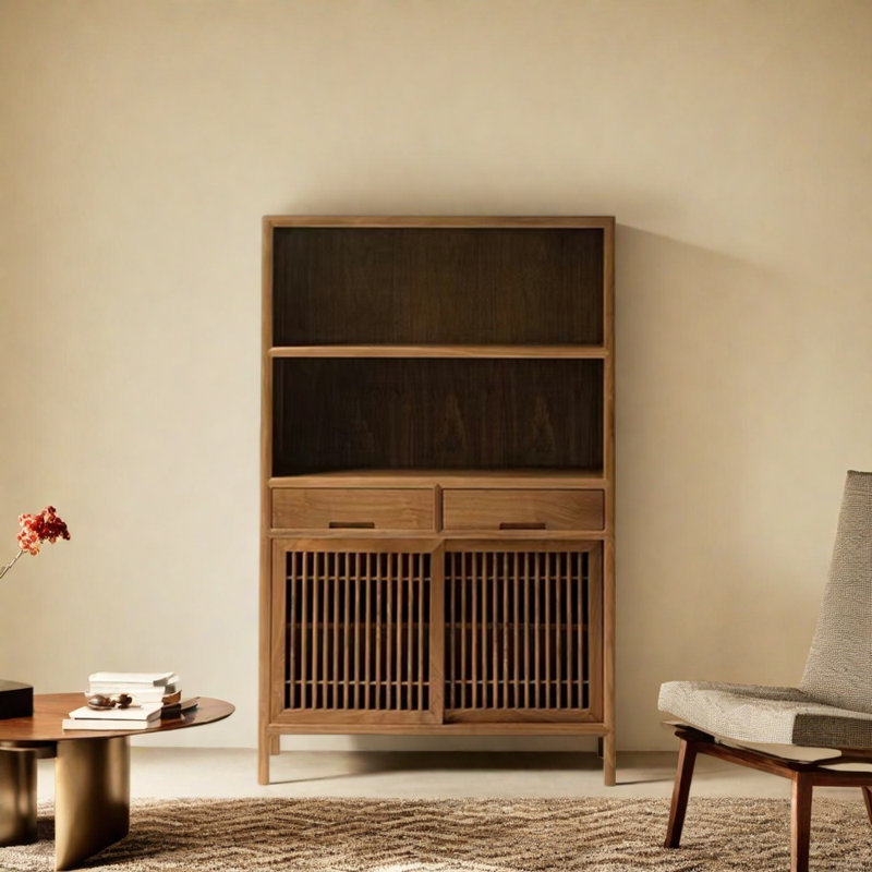 High Quality Solid Wood Retro Style Sideboards, Brown