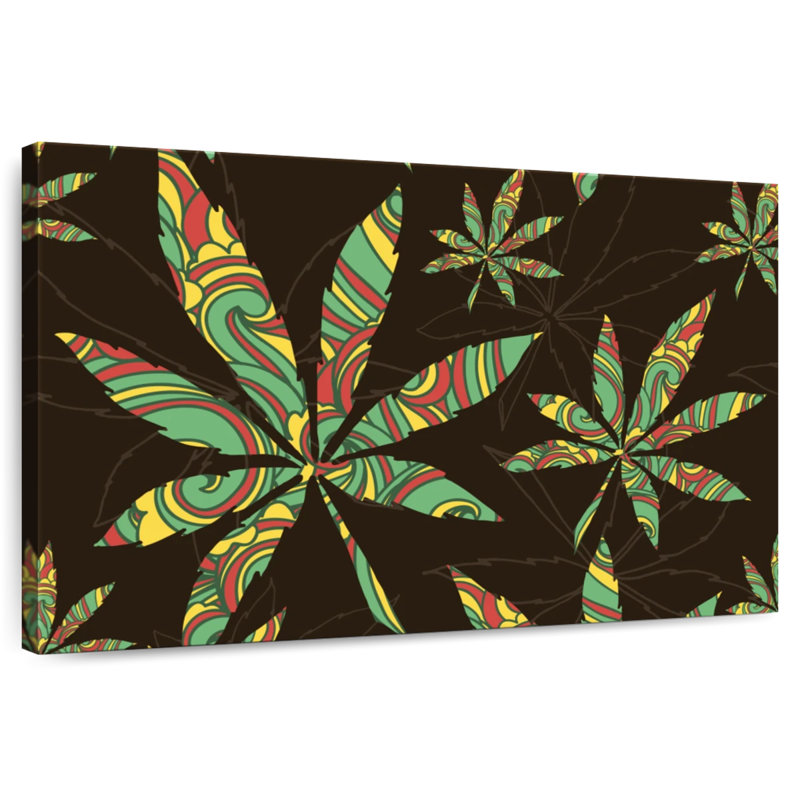 Colours Of Marijuana Leaf, 20" H x 30" W
