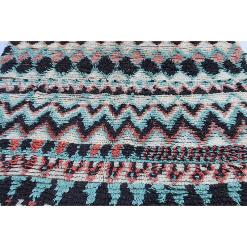 One-of-a-Kind Rectangle 4' x 6'3" Hand Knotted Area Rug