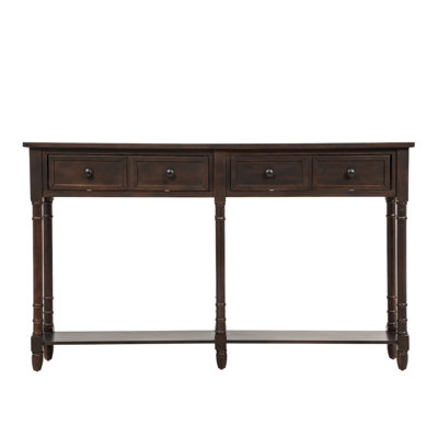 Console Table Sofa Table Easy Assembly With Two Storage Drawers And Bottom Shelf For Living Room, Entryway (Espresso)