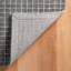 Tapis gris en laine crocheté à la main Conall-91755306