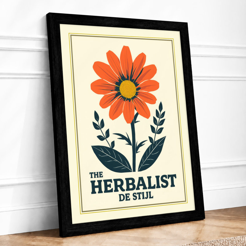 The Herbalist De Stil Botanical - Framed Print, A3 - 42.0 x 29.7 cm, Black