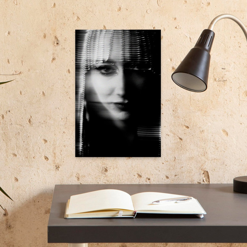 Art mural contemporain grand, H 18 po x l 12 po