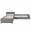 Lit plateforme en L avec lit gigogne et tiroirs-117194093