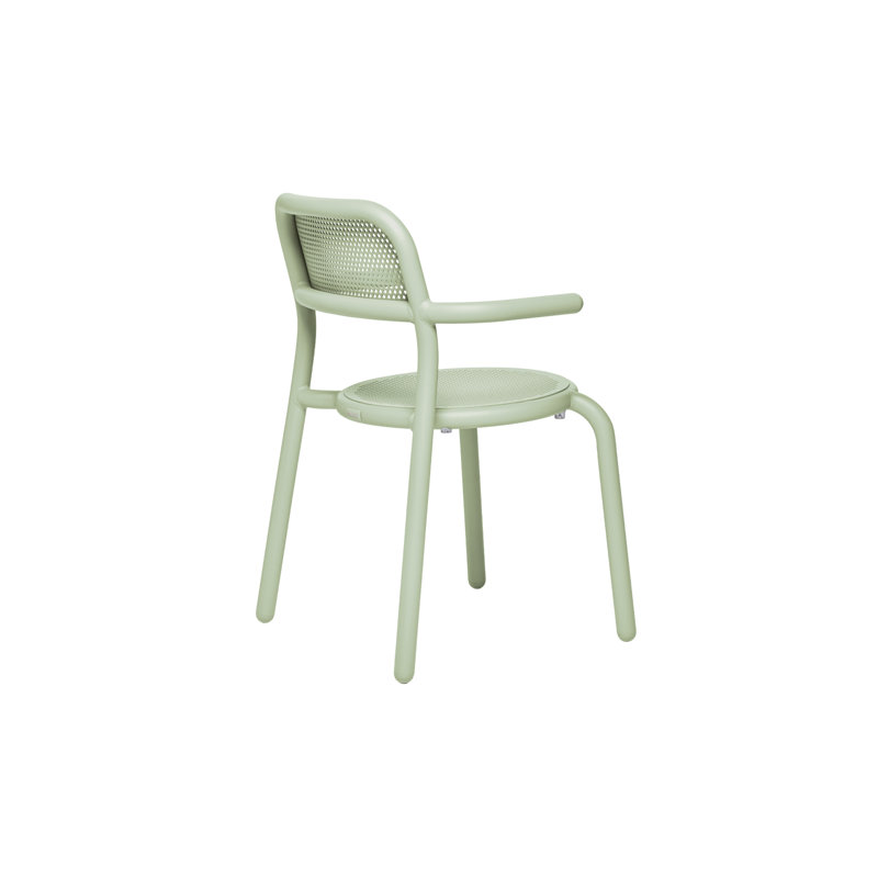 Toni Bistreau Outdoor Bistro Table Set With Armchairs, Mist Green