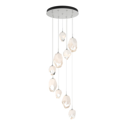 Luminaire suspendu géométrique à 9 lumières Chrysalis