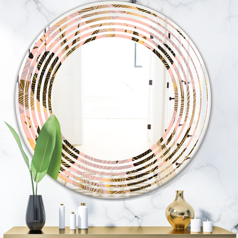 Miroir mural Foliage III Wave Coastal, H 31,5 po x l po