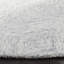 Tapis argenté en laine touffeté à la main à motif géométrique-1912590830