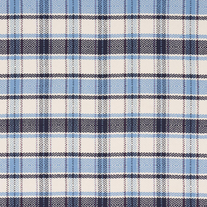 Heidi Check Fabric, Blue