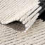 Tapis moderne noir et ivoire